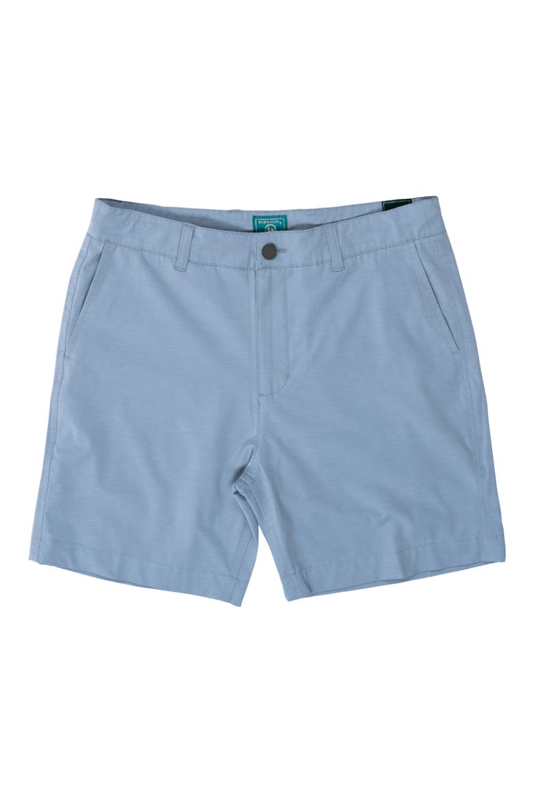 Hybrid Stretch Shorts, Main, color, GREY BLUE
