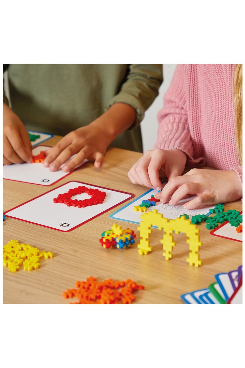 Learn to Build 400-Piece ABC & 123 Set with Cards, Alternate, color, MULTI