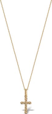 Bony Levy 14K Gold Cross Pendant Necklace