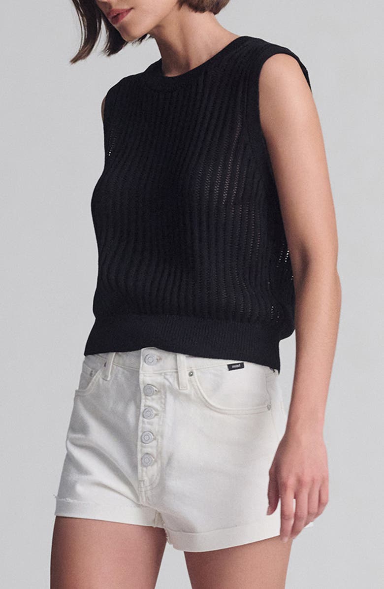 Mavi Jeans Sleeveless Rib Sweater, Alternate, color, 