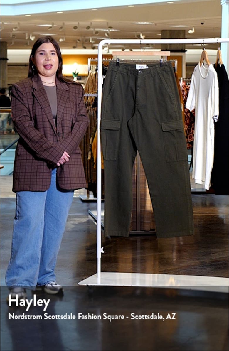 Santo Herringbone Organic Cotton Cargo Pants, sales video thumbnail