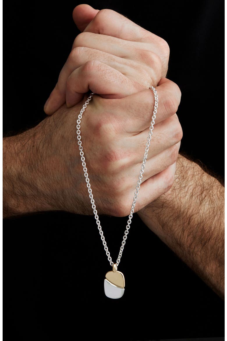 Equinox Pendant Necklace, Alternate, color, SILVER/GOLD