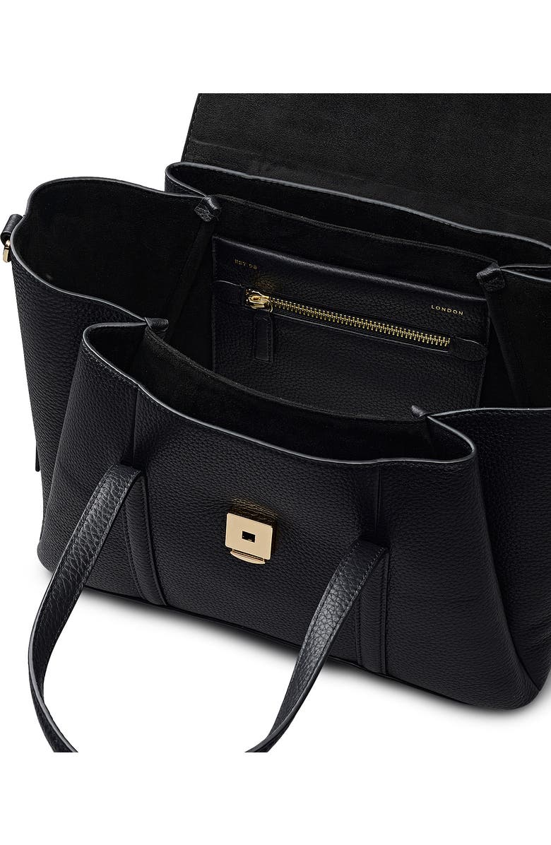 Radley The Chancery Medium Flapover Satchel Bag, Alternate, color, Black