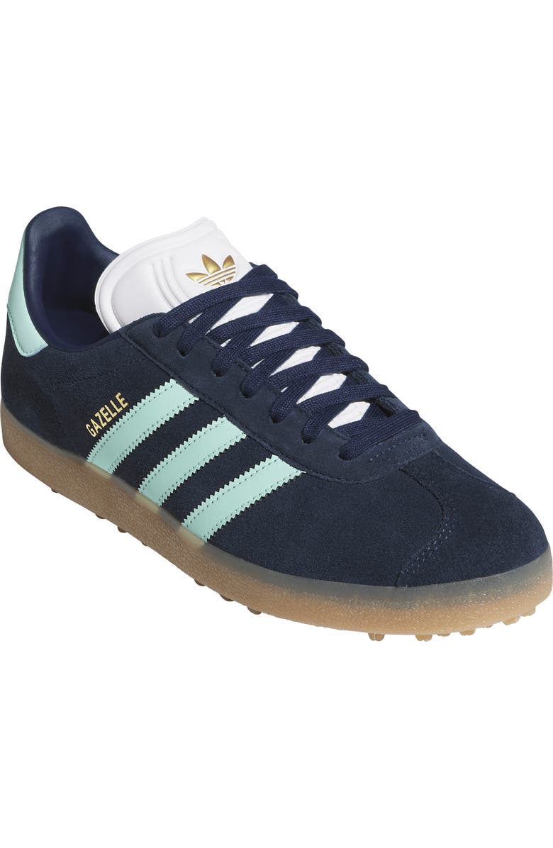 adidas Gazelle Golf Sneaker, Main, color, Indigo/ Mint/ White