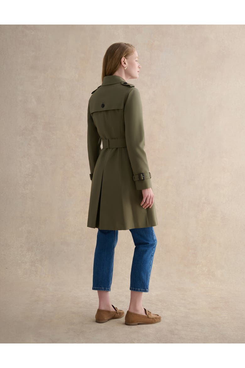 Skylar Belted Trench Coat, Alternate, color, Olive Green