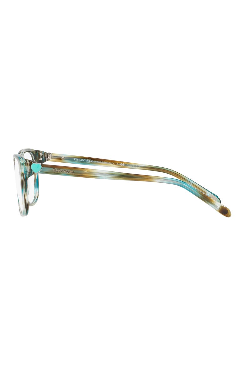 52mm Square Optical Glasses, Alternate, color, HAVANA BLUE