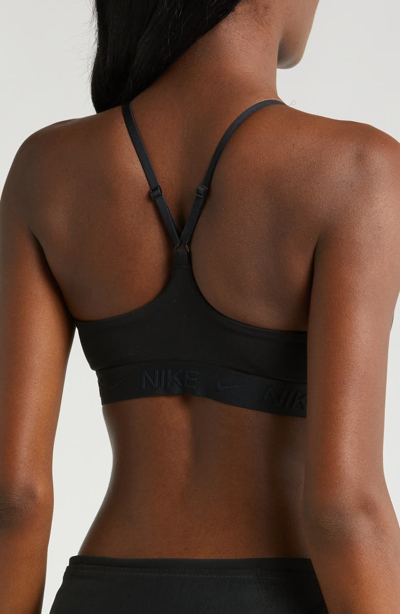 Nike Indy Light Support Padded Adjustable Sports Bra, Alternate, color, 010 Black/Black