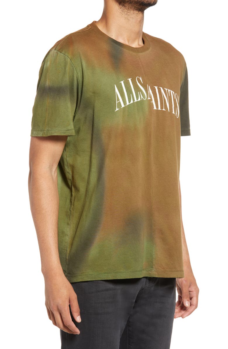 AllSaints Men's Camo Dropout Cotton Graphic Tee, Alternate, color, 