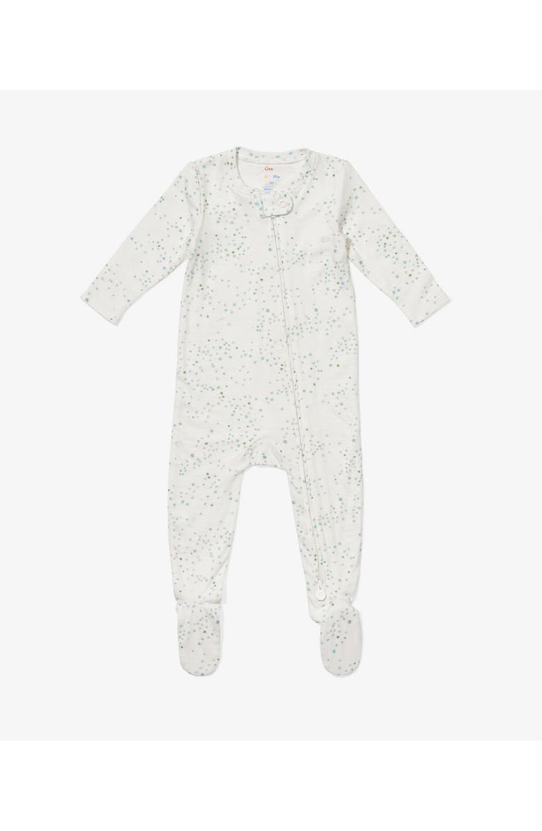 Oso and Me Marley Zip Pajama, Main, color, Seafoam Star