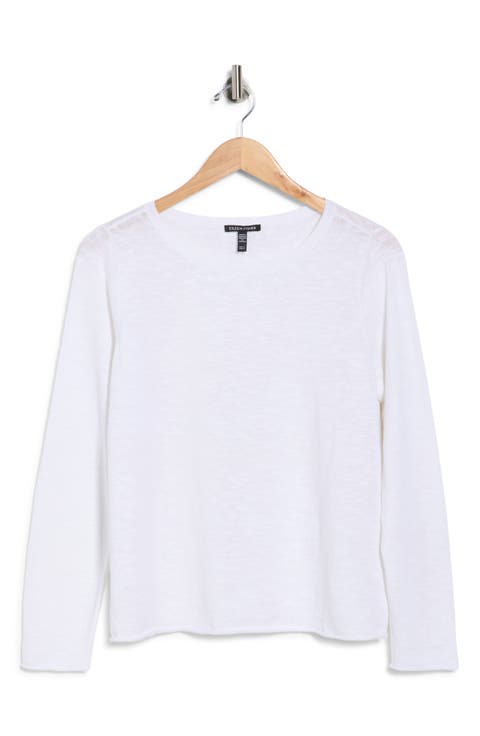 Boat Neck Organic Linen & Cotton Sweater