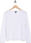 Eileen Fisher Boat Neck Organic Linen & Cotton Sweater