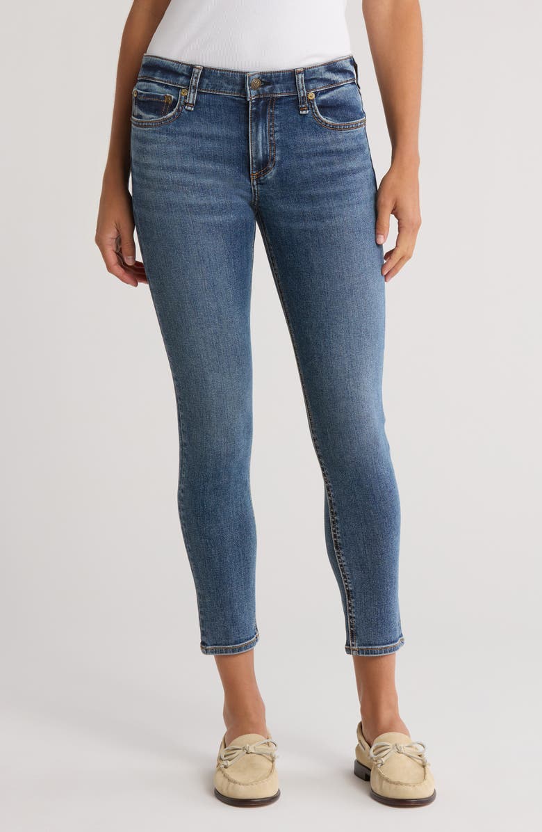 rag & bone Cate Mid Rise Skinny Jeans, Main, color,