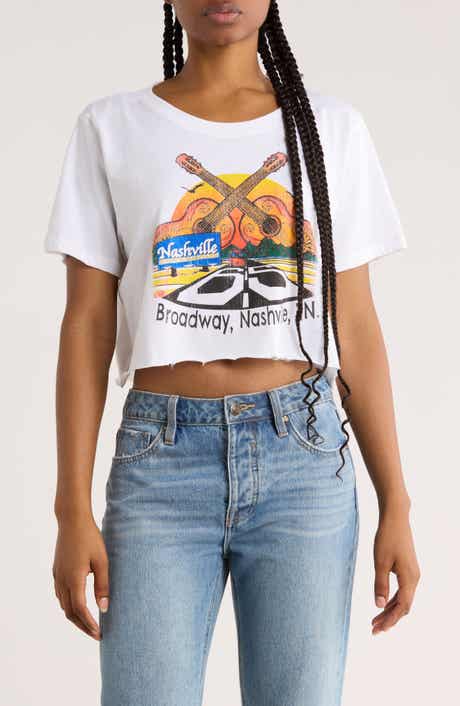 Prince Peter Nashville Broadway Crop Graphic T-Shirt