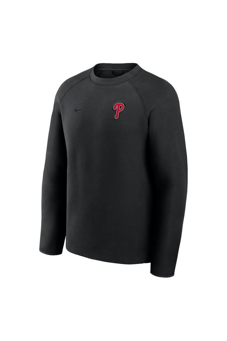 Men's Nike Black Philadelphia Phillies Tech Fleece Raglan Sweatshirt, Alternate, color, Black