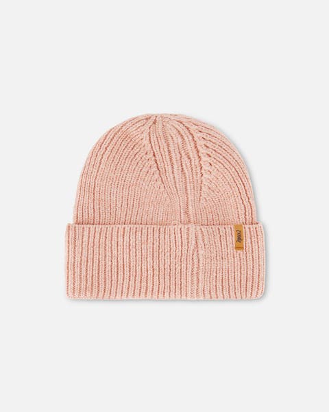 Girl's Mid-Season Knit Hat Dusty Pink
