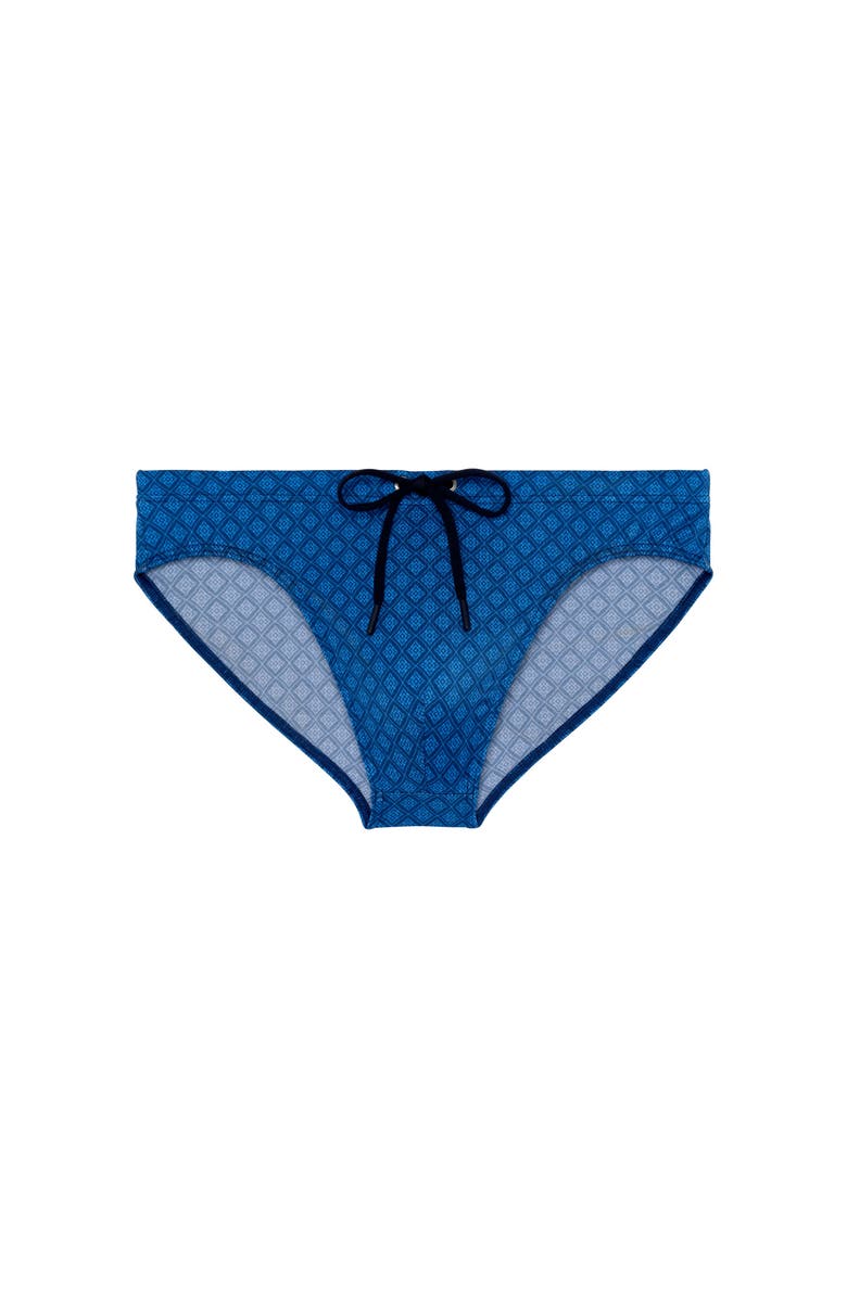 HOM Hendaye Swim Mini Briefs, Main, color, Blue Print