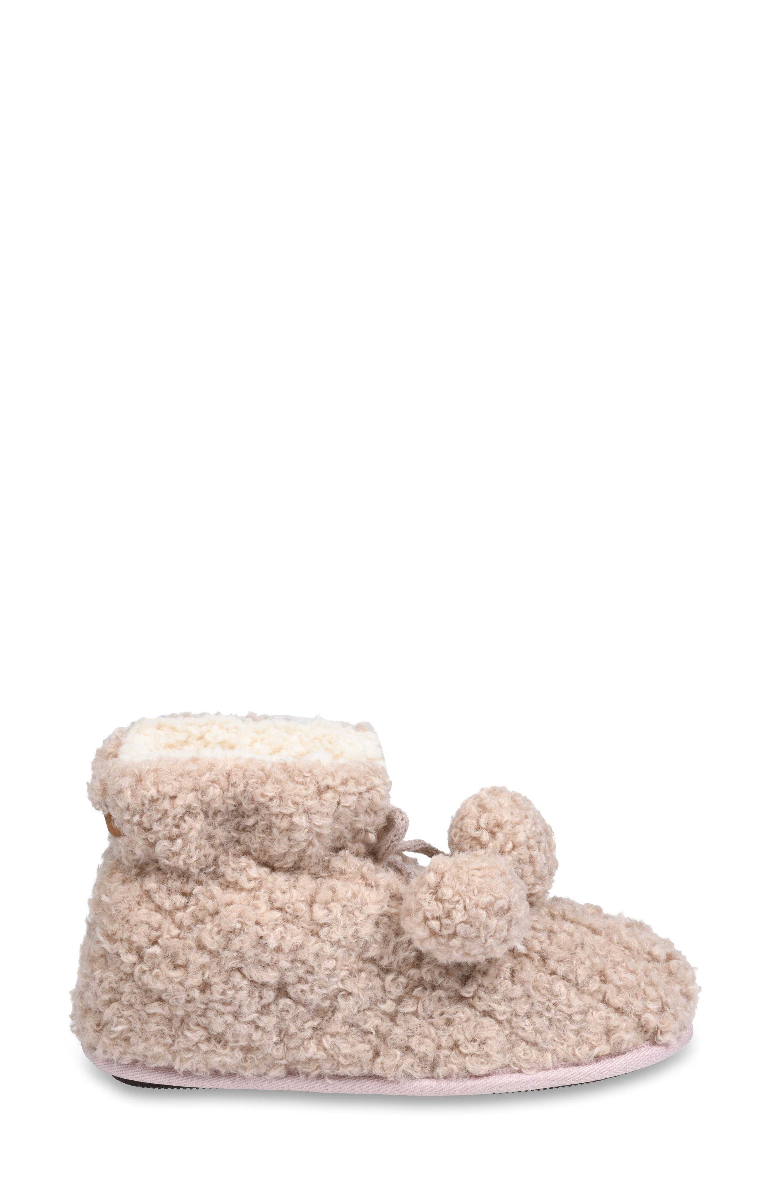 Faux Fur Quilted Slipper Boot, Alternate, color, COCOA