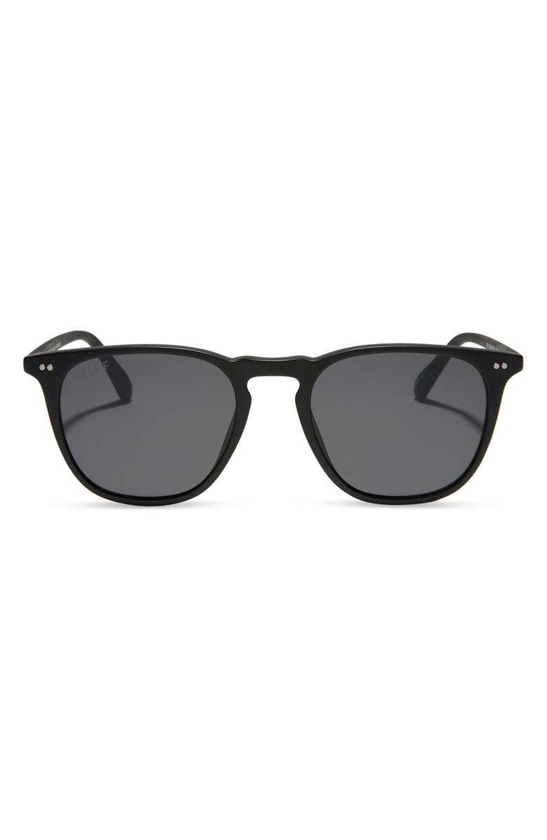 DIFF Brody XL 51mm Square Sunglasses, Main, color, Matte Black