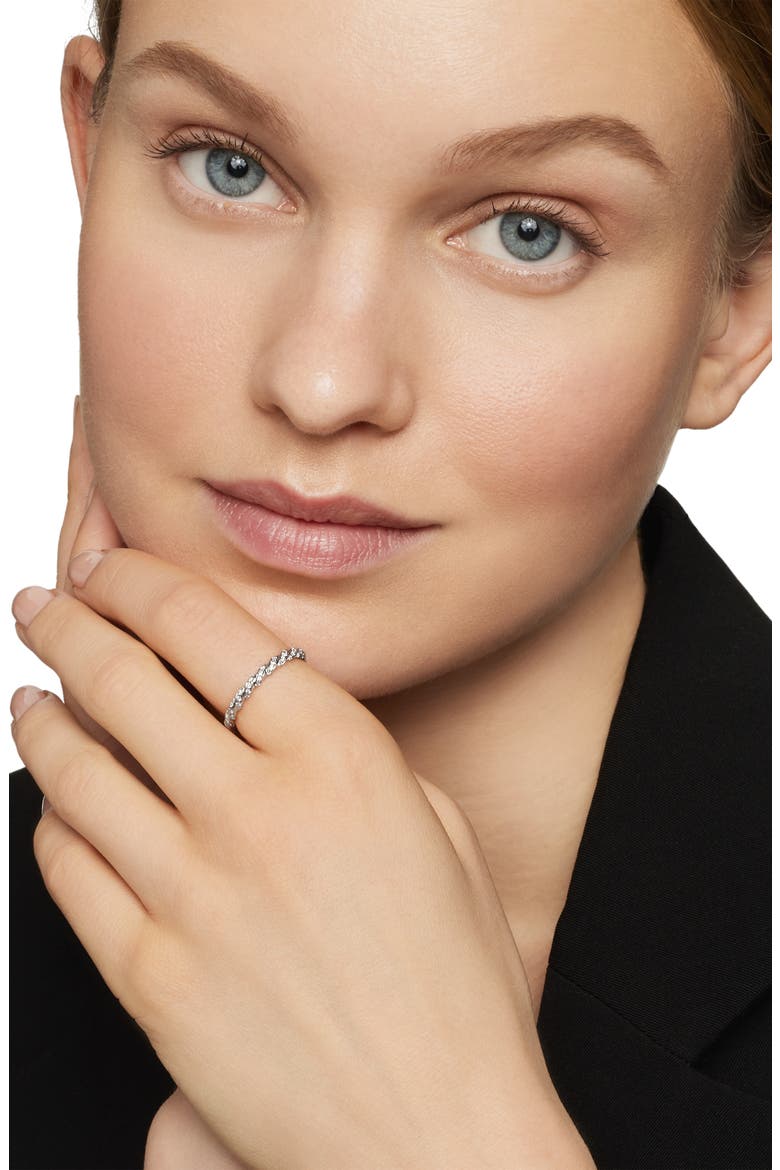 Pavé Petite Diamond Band Ring, Alternate, color, WHITE GOLD/ DIAMOND