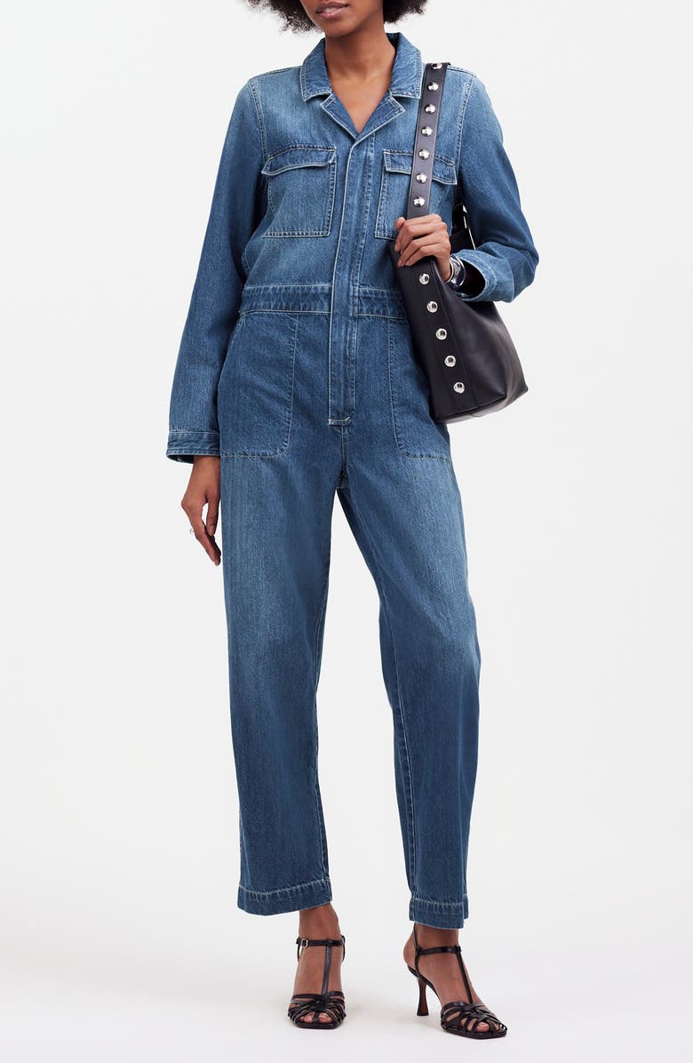 Madewell Denim Utility Coveralls, Main, color,