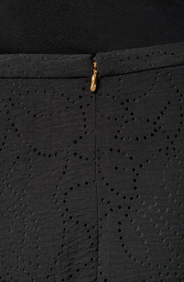Donna Karan New York Lasercut Handkerchief Hem Skirt, Alternate, color,