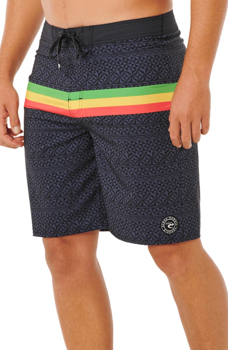 Rip Curl Mirage Hawaii Board Shorts, Alternate, color, Black