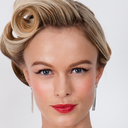 Lucy Quartermaine 2 Linea Drop Earrings