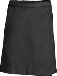 Lands' End Girls Plus Solid A-line Skirt Below the Knee