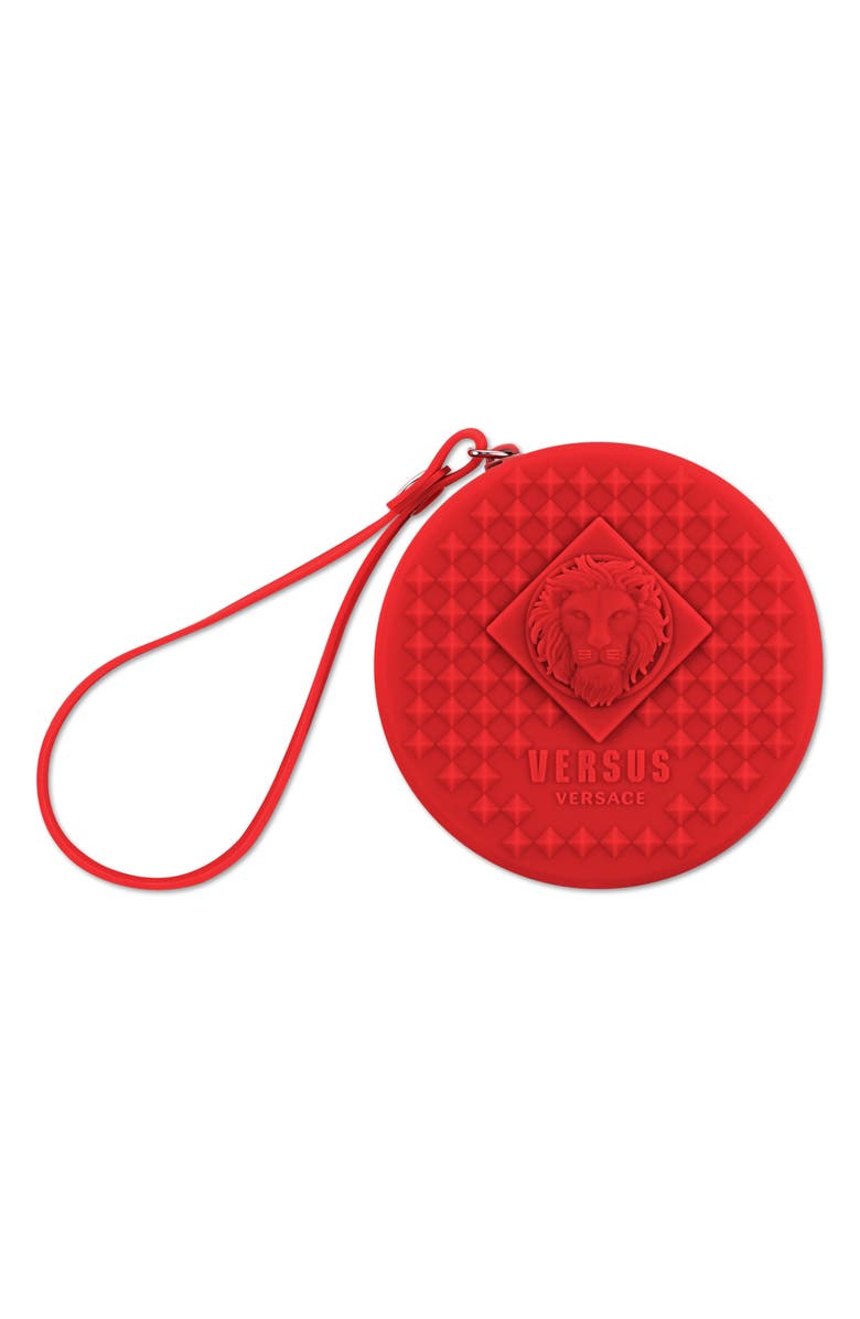 VERSUS Versace Versace Silicone Strap Watch, 39mm & Zip Case, Alternate, color, Red