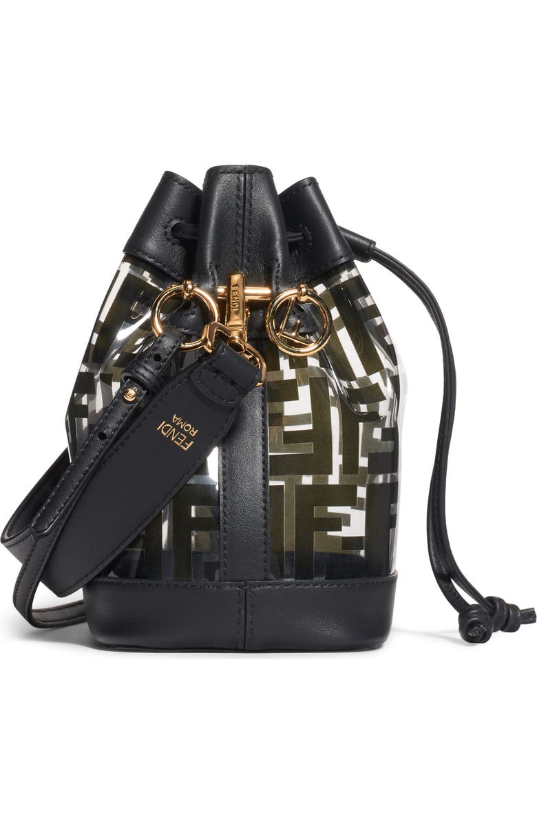 Fendi Mini Mon Tresor Transparent Bucket Bag, Alternate, color,