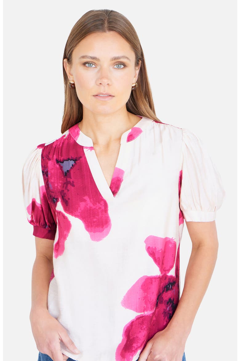 Watercolour Floral Top, Alternate, color, Pink
