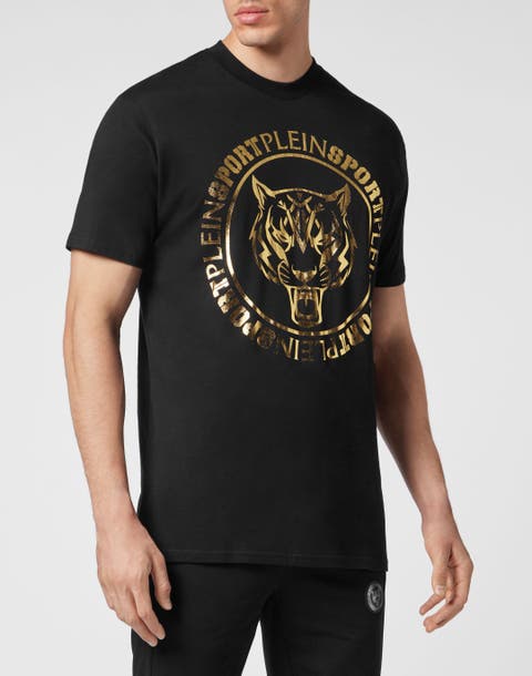 T-Shirt Round Neck Ss Carbon Tiger Men