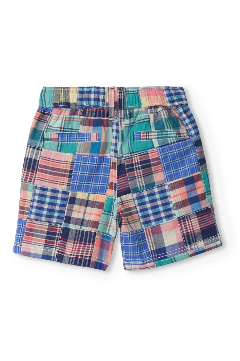 Kids' Madras Plaid Shorts, Alternate, color, BLUE