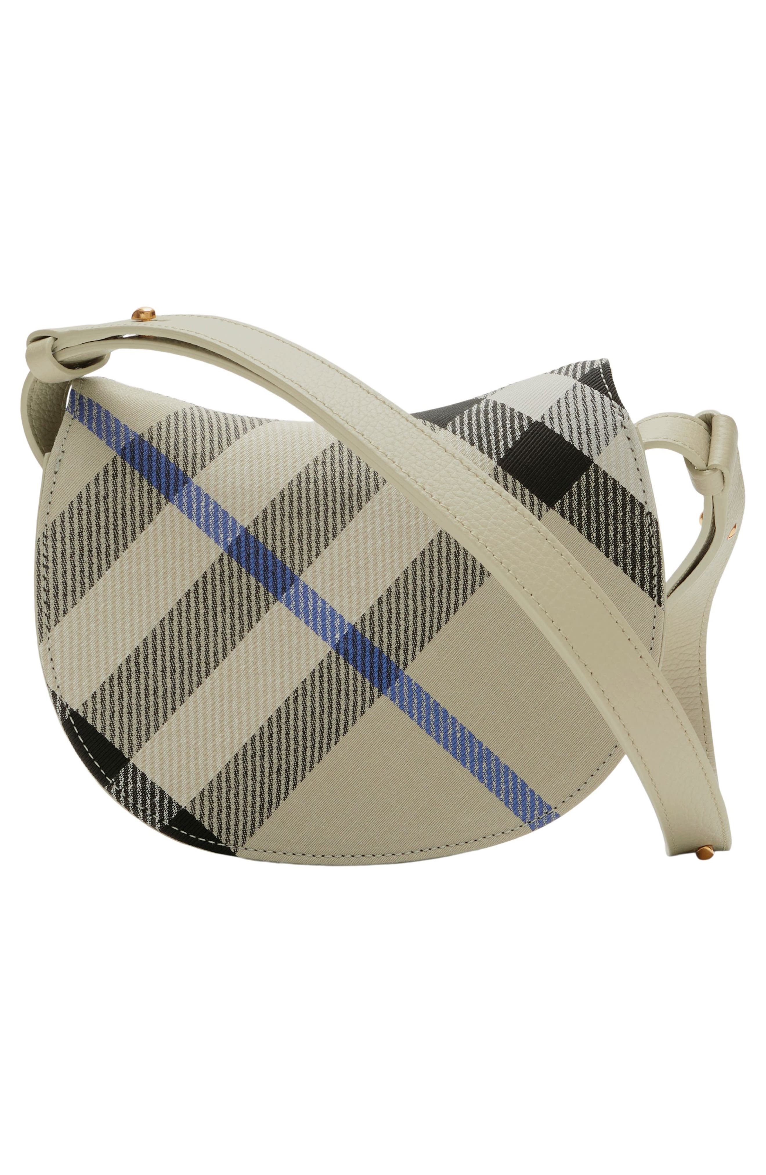 Burberry Mini Rocking Horse Jacquard Check Crossbody Bag, Alternate, color, 