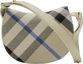 ショルダーバッグ・ポシェット BURBERRY ROCKING HORSE SMALL CHECK JACQUARD SHOULDER BAG 6E15DEFD-3729-4BB2-B55B-