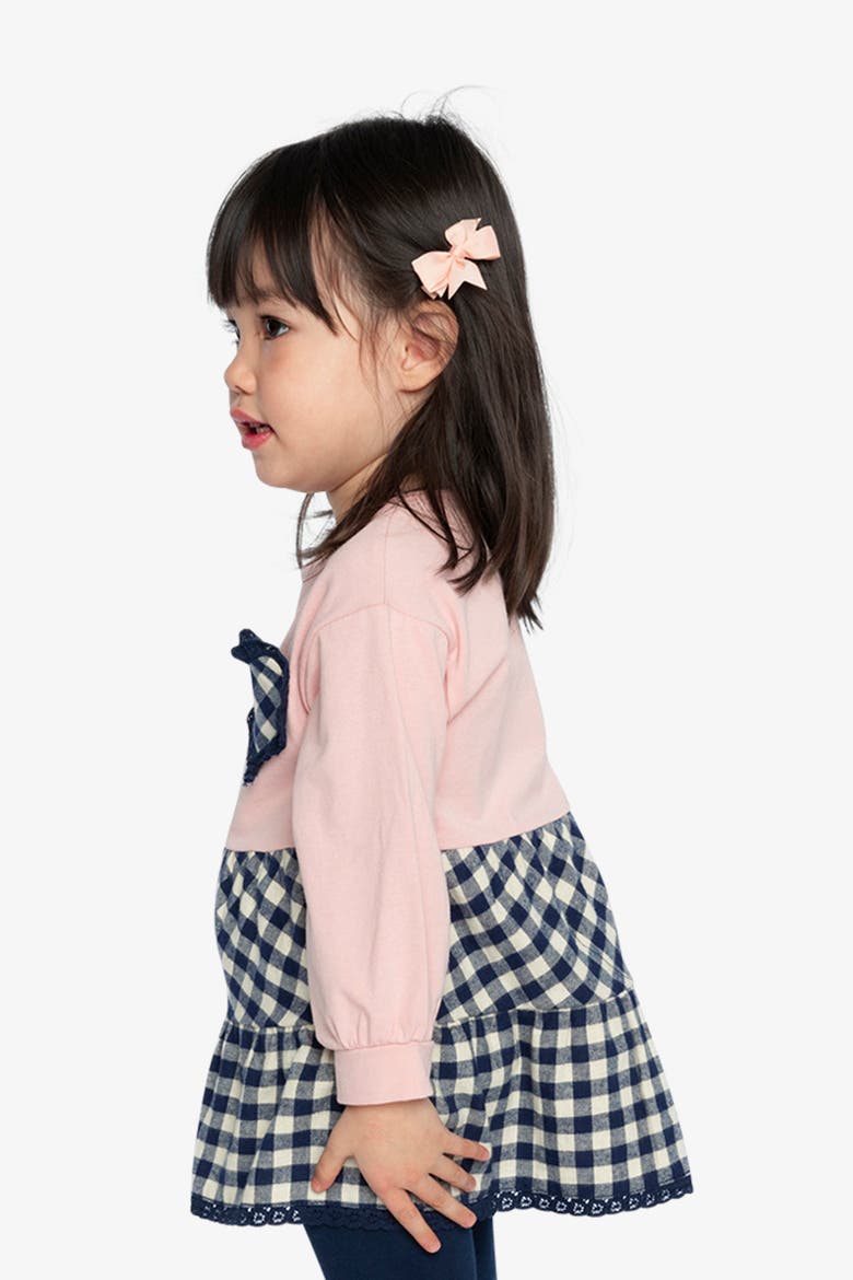 Cozy Hearts Tunic and Leggings Set, Alternate, color, Pale Dusty Pink and Navy
