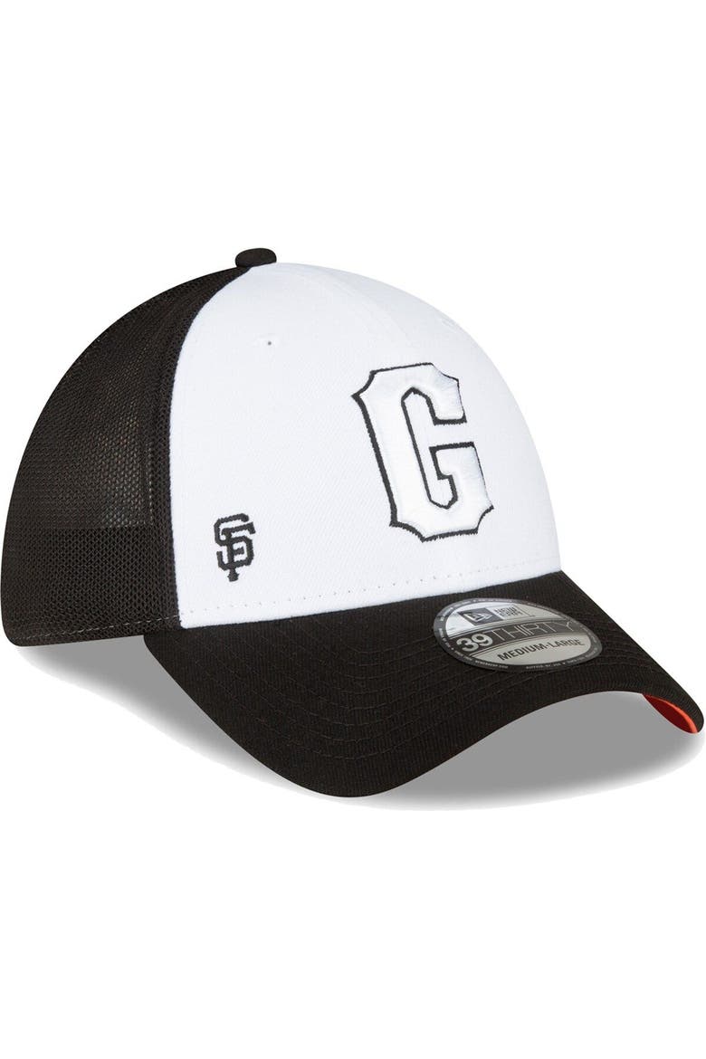 Men's New Era  Black/White San Francisco Giants 2023 On-Field Batting Practice 39THIRTY Flex Hat, Alternate, color, White