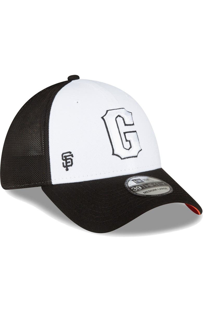 New Era Men's New Era Black/White San Francisco Giants 2023 On-Field Batting Practice 39THIRTY Flex Hat, Alternate, color, White
