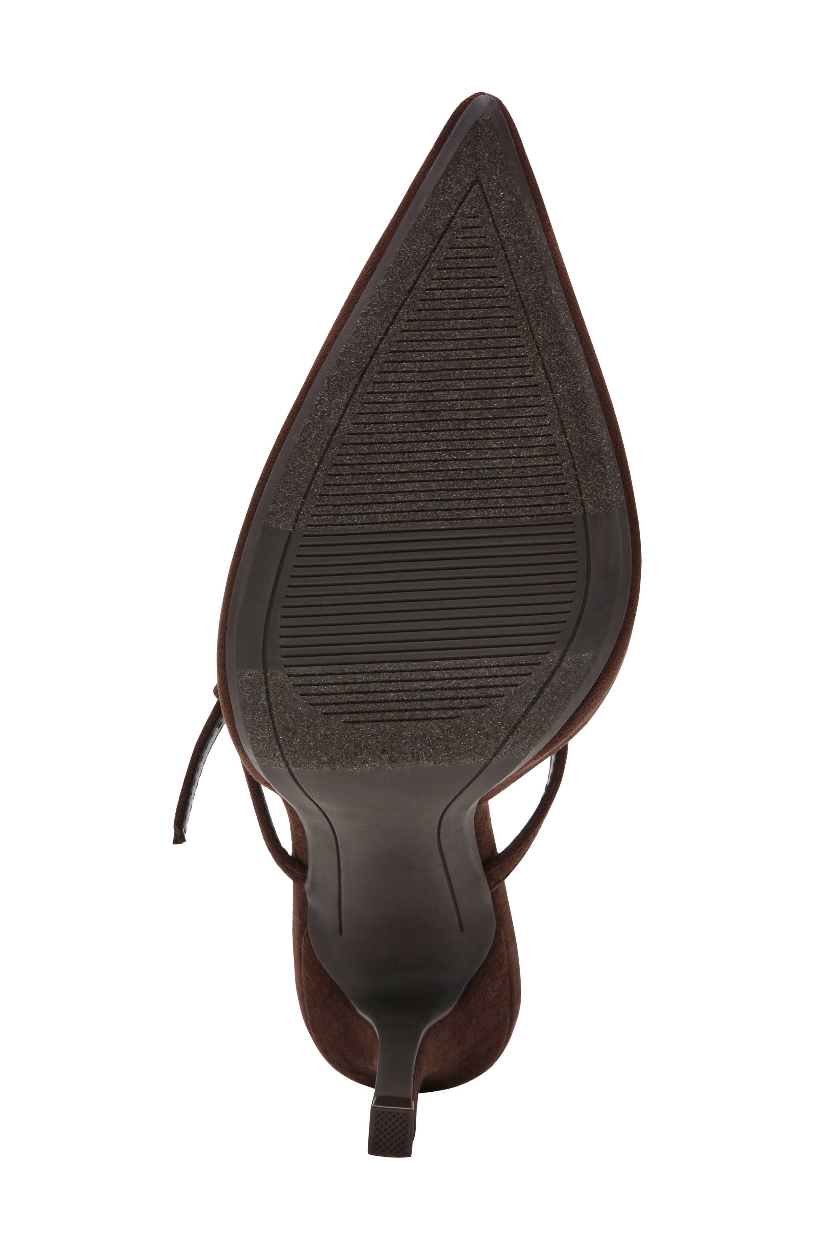 Geanie Pointed Toe Pump, Alternate, color, BROWN FAUX SDE