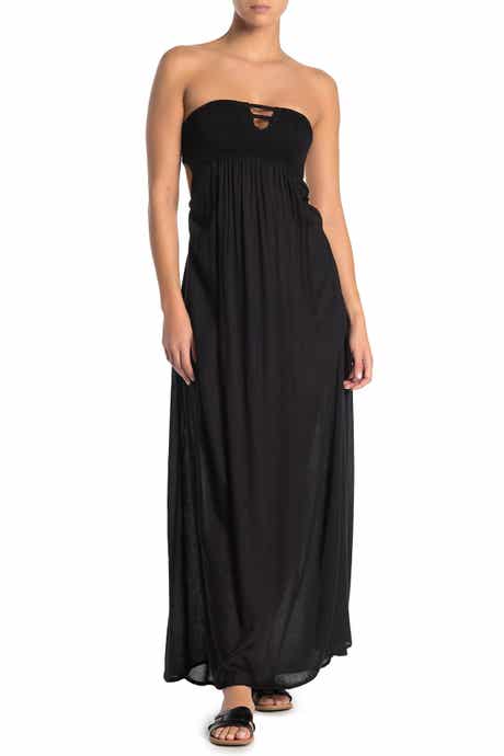 BOHO ME Strapless Maxi Cover-Up Dress