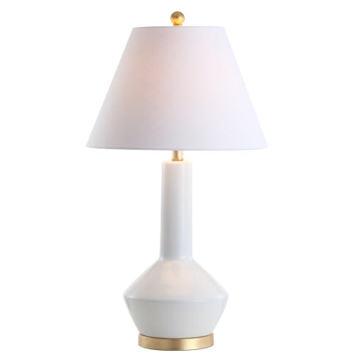 Shop Jonathan Y Copenhagen 29" Ceramic/metal Led Table Lamp In White