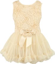 Popatu Kids' 3D Rosette Dress