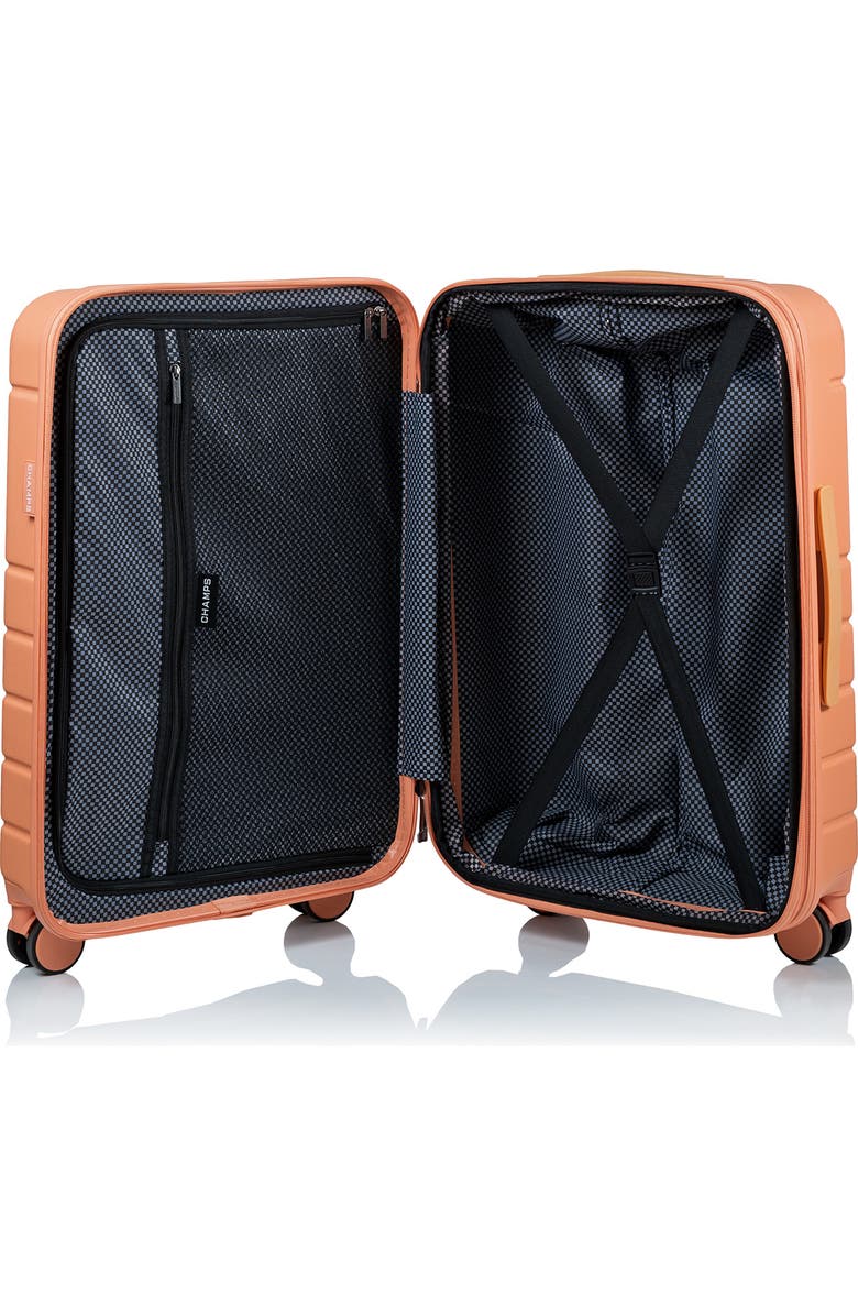 CHAMPS Spinner Suitcase 3-Piece Luggage Set, Alternate, color,