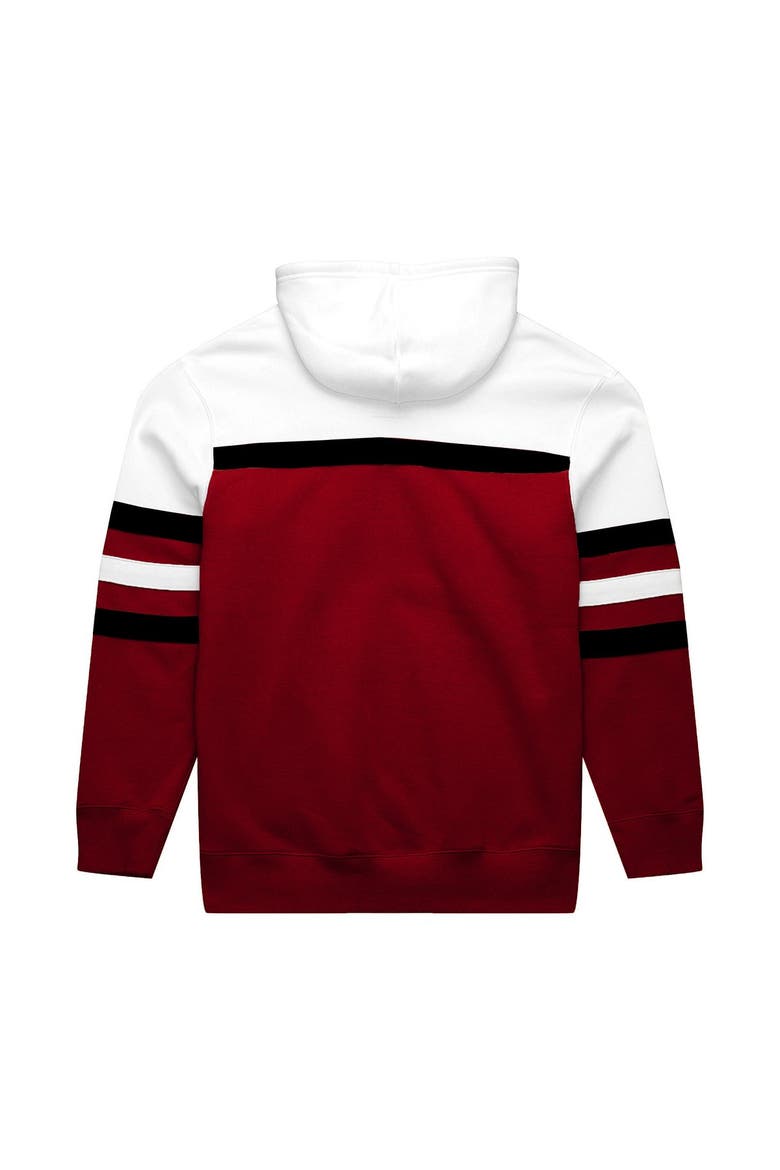 Men's Mitchell & Ness  White/Red San Francisco 49ers Big & Tall Head Coach Hoodie, Alternate, color, White