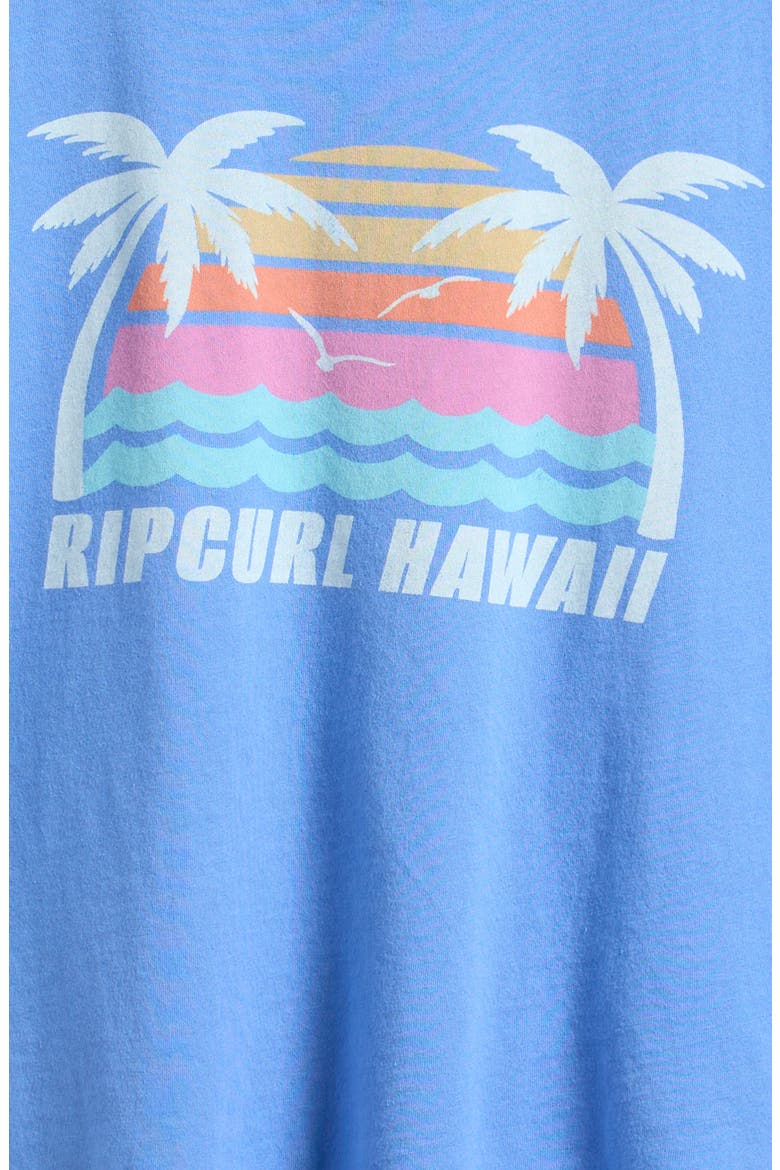 Kids' Malibu Relaxed Graphic T-Shirt, Alternate, color, CORNFLOWER BLUE HAWAII