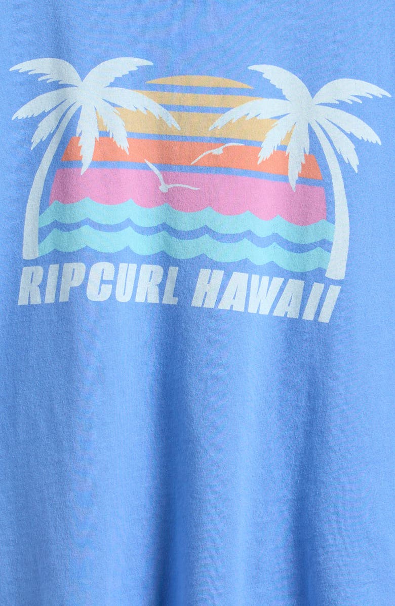 Rip Curl Kids' Malibu Relaxed Graphic T-Shirt, Alternate, color, Cornflower Blue Hawaii