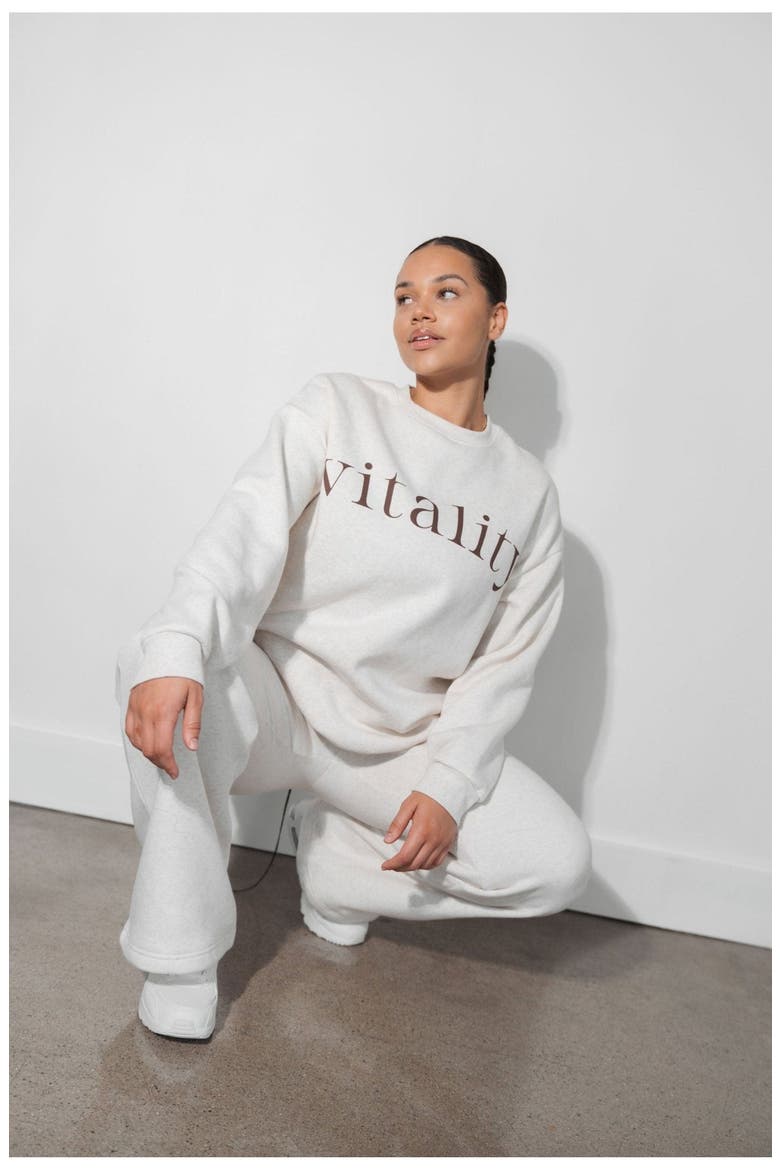 Cozy Trouser, Alternate, color, Oat Marl