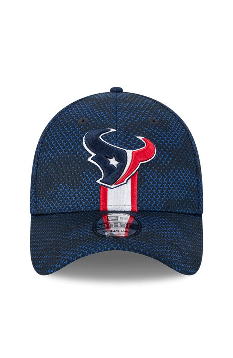 New Era Men's New Era Navy Houston Texans 2024 Sideline 39THIRTY Flex Hat, Alternate, color, Navy