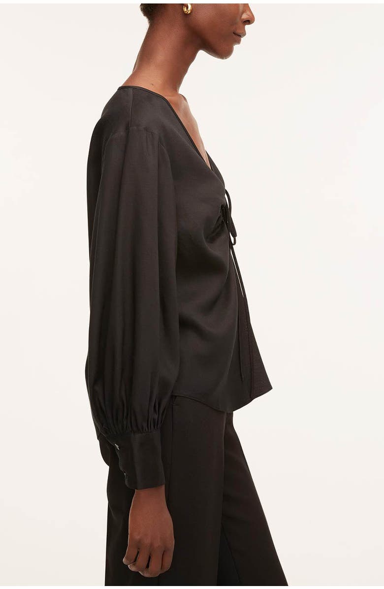 Rebecca Taylor Drawstring Long Sleeve Blouse, Alternate, color,