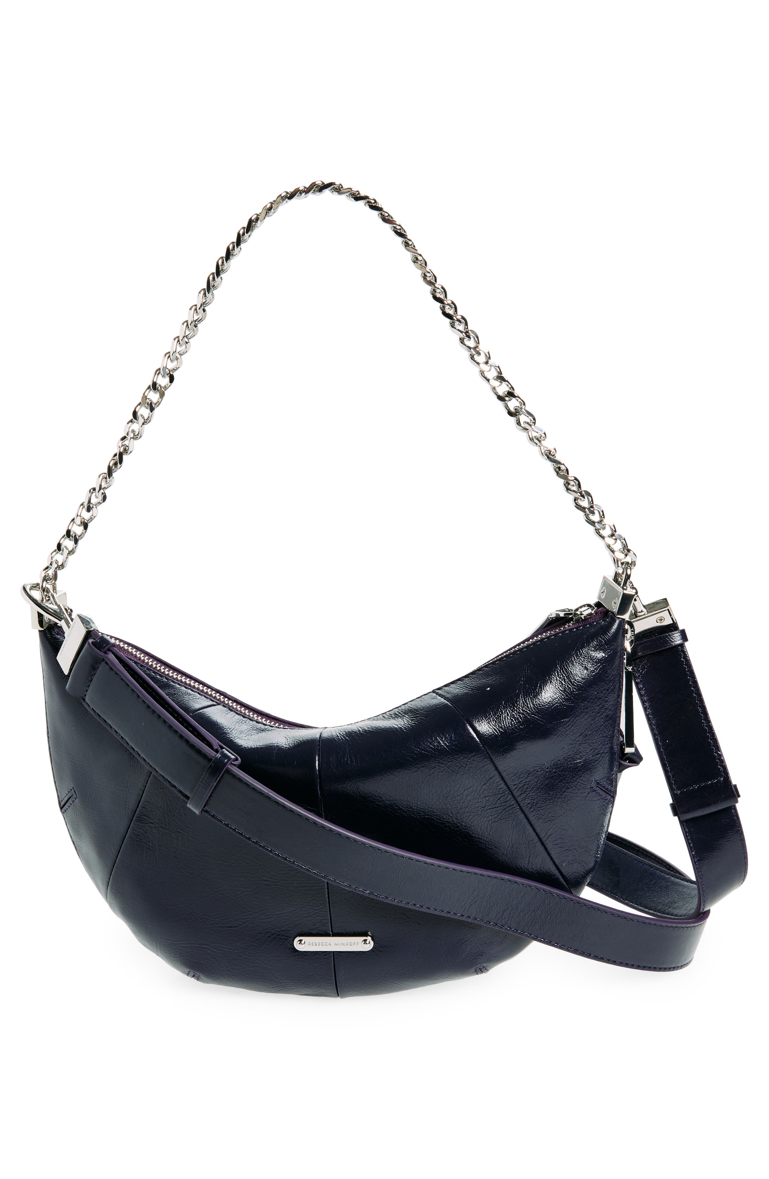 Rebecca Minkoff Zip Around Leather Crossbody Bag, Alternate, color, 